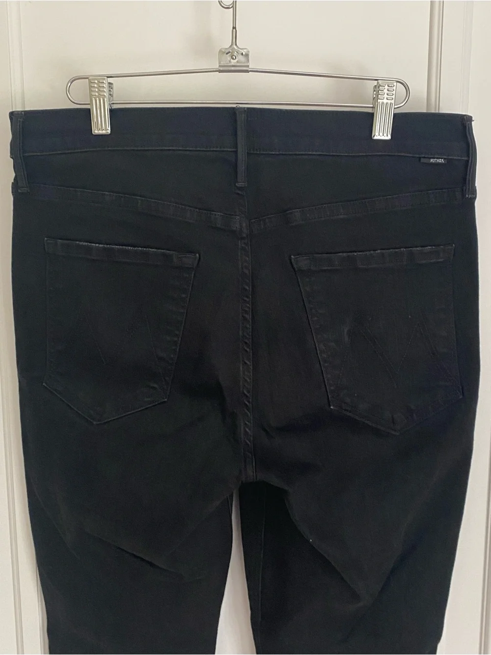 Mother: Denim- Black Mid-Rise Dazzler - Picture 5 of 9
